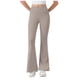 thumbnail image 2 of Pincandy Women's Solid Color High Waist Elastic Waist Yoga Pants, Flared Hem, Casual & Fitness Activities, 2 of 5