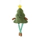 thumbnail image 2 of Adorno Navideño Colgante de Tela Verde Flocada | Corona Navideña Ligera de 10 X 8 Cm | Ideal para Decorar El Árbol de Navidad, La Repisa y El Hogar, 2 of 6