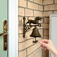 thumbnail image 2 of Fuebueo Rustic Vintage Doorbell, Welcome Sign for Front Door Welcome Sign Front Door Decor Rustic Brass Bell Hanging Sign Halloween Christmas Decor for Home Warming Gift, 2 of 6