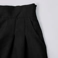 thumbnail image 6 of Flowy Shorts for Women Hontri Shorts for Women Womens Casual Elastic Waist Shorts High Waist Wide Leg Pleated Business Work Trouser Shorts Without Pockets, 6 of 7