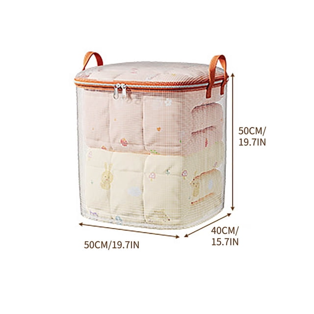 Yhmxh Bolsa de almacenamiento de colchas transparente, bolsa de mudanzas para el hogar, gran capacidad y resistente, caja de clasificación de ropa de 100, 140, 180 y 210 l.