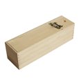 thumbnail image 4 of Single Bottle Wooden Wine Box with Lid Decorative Wood Grain Reusable Wine Storage Box, 4 of 12