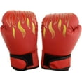 thumbnail image 1 of Gants de Protection pour Sac de Sable, Gants de Boxe en PU pour Entraînement au Poinçon, Enfant, Garçons/filles de 4 à 12 Ans, Rouge, 1 of 4