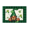 thumbnail image 2 of Qocolhg St Patricks Day Decorations Indoor Outdoor, 4pcs New St. Patrick's Day Placemats Linen Four Leaf Printed Table Mats Holiday Party Insulation Mats, St Patricks Day Accessories, 2 of 6