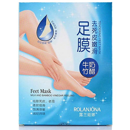 Rolanjona Milk Bamboo Vinegar Foot Feet Mask Peeling 7 Box