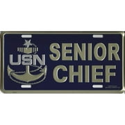 Navy Senior Chief Metal license Plate