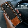 thumbnail image 3 of for Google Pixel Fold 2 / Pixel 9 Pro Fold Case with S Pen Holder & Black Slim Stylus, Phone Case with Hinge Protection Kickstand Screen Protector Retro Leather Protective Case,Brown, 3 of 7
