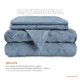 thumbnail image 4 of Juego de Funda para Edredon Duvet Dreamlab, Tamaño Matrimonial, Color Azul Mezclilla, 3 Piezas, 4 of 7