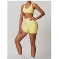 thumbnail image 4 of Conjuntos de entrenamiento for mujer, sujetador deportivo de 2 piezas, camiseta sin mangas, leggings de cintura alta, ropa deportiva for gimnasio y yoga, top de entrenamiento for mujer, 4 of 6