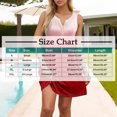 thumbnail image 3 of Vestido Corto para las Mujeres de Verano, la Impresión de la Moda de Bolsillo Botón sin Mangas Cuello en V para Casual Y Diario, 3 of 8