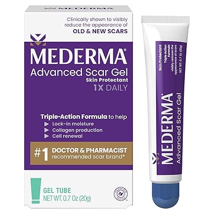 2 Pack - Mederma Advanced Scar Gel 0.70 oz Each