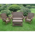 thumbnail image 2 of International Caravan San Tropez Outdoor Seating Group-Color:Antique Pecan, 2 of 4