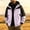 Pink, variant on LYSMORA Men's Color Block Hooded Rain Jacket Full Zip Adjustable Cuff Outdoor Wind Coat for Hiking and Camping