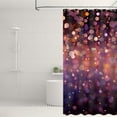 thumbnail image 6 of Purple Bokeh Shower Curtain for Bathroom, Purple Glitter Sparkle Shiny Birthday Shower Curtain Set Waterproof Fabric Bathtub Curtain Decor with 12 Hooks, 72x72 inches, 6 of 6