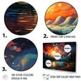 thumbnail image 3 of Designart "Horizon Aglow With Colorful Sunset" Hot Air Balloon Floater Framed Canvas Prints, 3 of 5