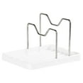 thumbnail image 5 of Pot Lid Holder, Lid Holder While Cooking, Spoon Rest with Pot Lid Holder, Pot Lid Organizer with 2 Racks, 2 in 1 Pot Lid Holder & Spoon Rest for Kitchen Counter, Space Saving Pot Cover Rack, 5 of 7