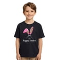 thumbnail image 6 of Toddler Girls Cute Short Sleeve T Shirts Casual Fashion Outdoor Easter Graphic Print Round Neck Tee Size 2-3T , Black, 6 of 6