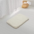 thumbnail image 2 of Bath Rug for Bathroom Non Slip Bathroom Mat Water Absorbent Soft Microfiber Shaggy Bathroom Rug Machine Washable Bath Mat for Bathroom Thick Plush Shower Mat (20 x 32 Ivory), 2 of 6