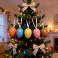 thumbnail image 5 of Eespoir 12Pcs Easter Egg Hanging Decoration, 1.6 In Easter Eggs Hanging Ornaments, Easter Decorations Eggs Tree Ornaments for Party Birthday Home Garden Decor, 5 of 6