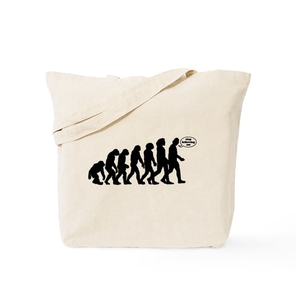 CafePress - Stop Following Me Tote Bag - Unisex Canvas Tote Bag, Beige, 1-Piece