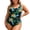 Green, variant on Plus Size Printed Colorful One Piece Swimsuit – Full Coverage Swimwear with Floral Design, Modest Bathing Suit for Curvy Figures Green XXXXL