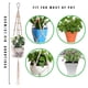 thumbnail image 5 of Monstrate Cestas colgantes 100 hechas a mano, soporte para plantas, macramé, colgador de plantas, maceta para colgar en la pared interior, soporte para Jardín y Patio No.32 Monstrate HA001777-32, 5 of 6