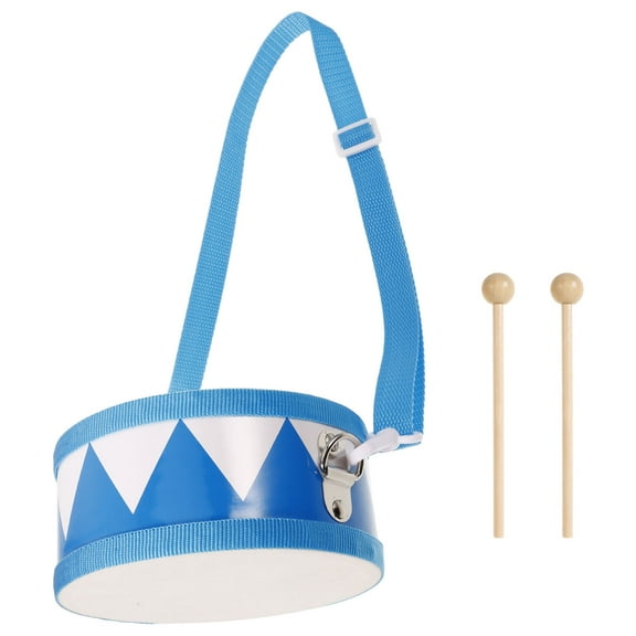 Greenadscape 1 Set Kids Musical Instruments Blue Round Dual Sided Drum Mallet Kit for Rhythm Development 5.9x5.9x2.8in