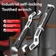 thumbnail image 2 of 10inch Industrial Self-Locking Precision Wear-Resistant Gear Wrench Multi-Functional Pipe Wrench, 2 of 5