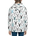 thumbnail image 6 of Kdxio Winter Art Blue and Black Moose Pattern Kids Boys Girls Zip Up Hoodie 3D Printed Hooded Sweatshirt Hoody Coat with Pocket 7-12 Y-Small, 6 of 6