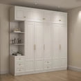 thumbnail image 2 of Dressing Table Wardrobe Luxury Space Saving Portable Organizer Wardrobe Dressers Multifunction Guarda Roupas Bedroom Furniture My Lux Decor Round, 2 of 34