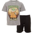 thumbnail image 1 of Star Wars The Child Little Boys Athletic T-Shirt Mesh Shorts Outfit Set Toddler to Big Kid, 1 of 5