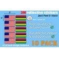 thumbnail image 3 of (x10) 3M Reflective Mauritius and US Flag Stickers | Versatile & High Quality Safety Decals | Hard hats, laptops, bikes, toolboxes, 3 of 3