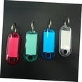 thumbnail image 5 of 50pcs Plastic Assorted Color Key Tags ID Tags Key Labels with Spilt Key Ring Practical Key Label Tags Key Tag Paper, 5 of 5