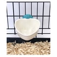 thumbnail image 4 of Choco Nose Patented Removable Heart Shaped Food Bowl for Dogs/Puppies/Rabbits/Cats/Guinea Pigs/Chinchillas/Birds -Water Dish for Small Pets or Animals - for Wire Cages or Crates 8 oz, Aqua (C607), 4 of 5