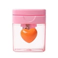 thumbnail image 1 of Heart-Shaped Rotating Hole Pencil Sharpener with Transparent Cover, Easy Cleaning, Compact and Portable for School, Home and Office Use, 1 of 8