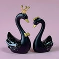 thumbnail image 1 of Estatua de Cisne de Resina Colco 3D Grande Negro, 1 of 7