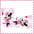 thumbnail image 3 of Suministros de fiesta de cumpleaños de Minnie Mouse, decoraciones, globos de Minnie, vasos, platos, servilletas, bolsa de regalo, cartel, cubierta de mesa para Baby Shower, 3 of 3
