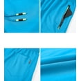 thumbnail image 3 of Tyhengta Mens Shorts Casual Sports Drawstring Zipper Pockets Elastic Waist Lakeblue 40, 3 of 8