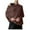 Brown-A, variant on Osmanthus Needle Knitted Cardigan Sweaters for Women Autumn Winter Korean Round Neck Solid Color Loose Jacket 2025 for Women Black-C,One Size