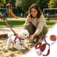 thumbnail image 1 of Adjustable Chest Back Harness for Small and Cats Breathable Mesh Cute Bear Design Escape Proof Buckle, 1 of 4