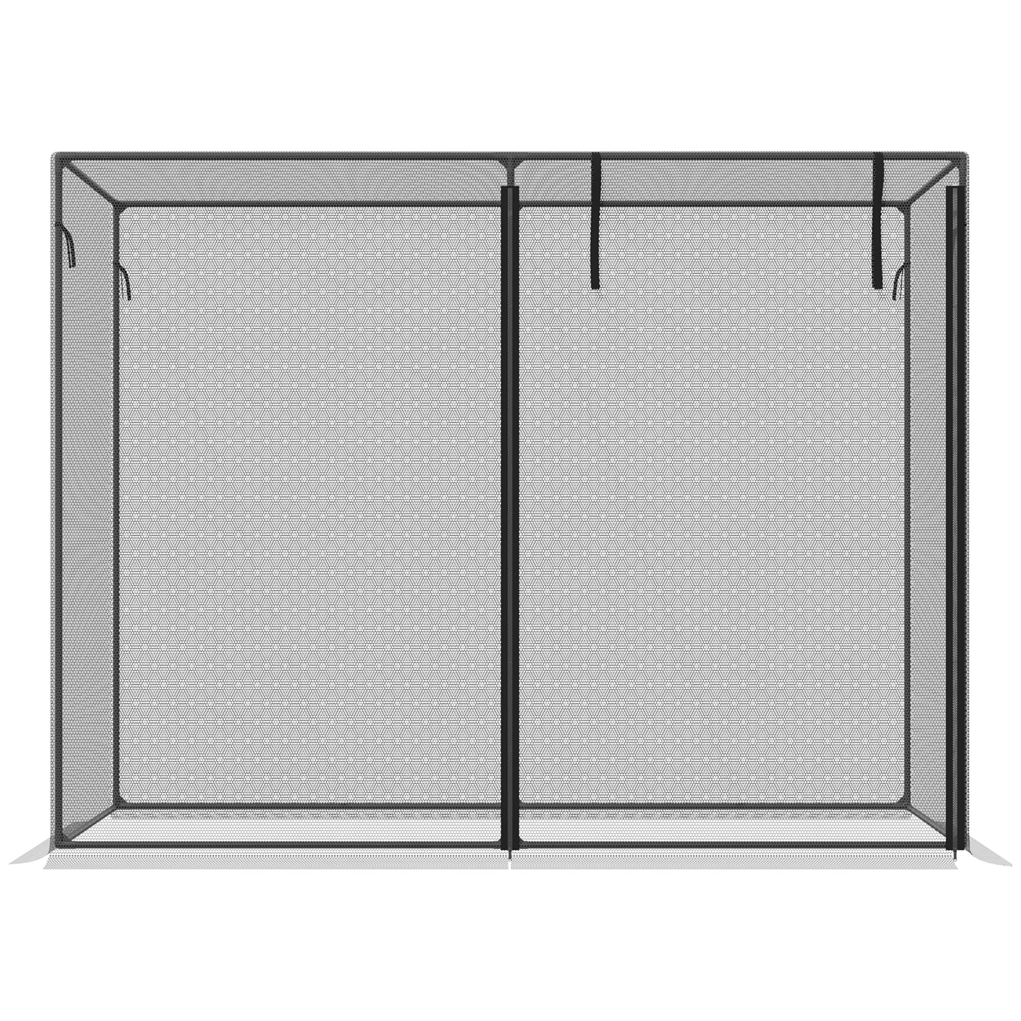 Outsunny 6 x 3ft Crop Cage Black