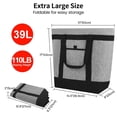 thumbnail image 3 of Bolsa Térmica CIVJET Aislada de 39L para Compras, Viajes y Pizza Gris, 3 of 9
