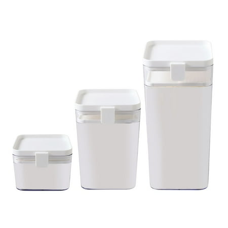 

Yrtoes Water Bottles Bottle Water Buckle Transparent Multigrain Sealed Plastic Moisture-Proof Square Can