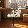 thumbnail image 3 of Xoenoiee Abstract Boho Geometric Art Print Stretch Back Dining Chair Cover with Armrest Accent Chair Cover Slipcover with Arm, Washable Upholstered Arm Dining Chair Protector for Dining Living Room, 3 of 7