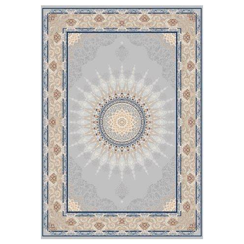 La Dole Rugs Blue Cream Beige Bordered Vintage Traditional Flat Pile Soft Area Rug Carpet Mat For Living Room Bedroom Hallway Runner Outdoor Patio Sizes 5x7, 8x10, 7X9 feet inch inches ft