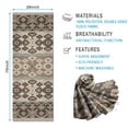 thumbnail image 2 of Brown Geometric Diamond Heart Pattern Hot Yoga Mat Towel Non Slip for Hot Yoga - Quick-Drying Yoga Mat Cover with 4 Corner Pockets with Travel Bag - Hot Yoga Towel Non Slip 70"x26", 2 of 6