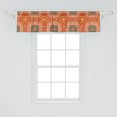 thumbnail image 2 of Ambesonne Abstract Window Valance, Pattern in Earth Tones, 54" X 12", Burnt Orange Multicolor, 2 of 3