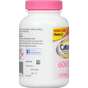 Caltrate 600+D3 Calcium and Vitamin D Supplement Tablets - 120 Count