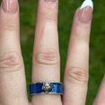 thumbnail image 5 of Gu - cci Tiger Head Ring Authentic Ag .925 Sterling Silver With Blue Enamel, 5 of 5