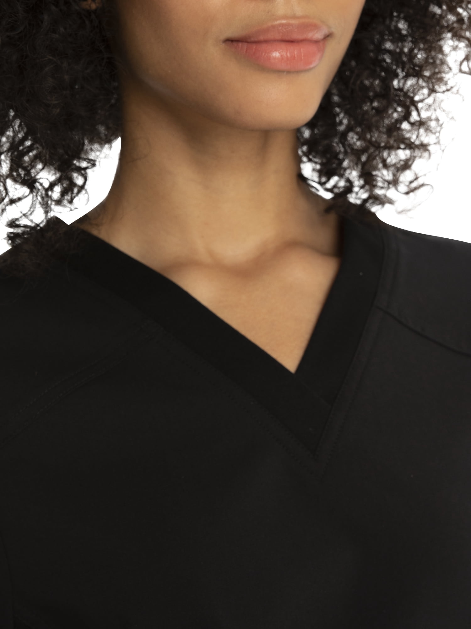 Scrubstar Women's Flexible Stretch Knit Side Panel V-Neck Scrub Top WD803